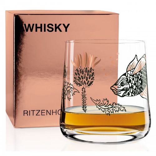 VERRE À WHISKY "POISSON"