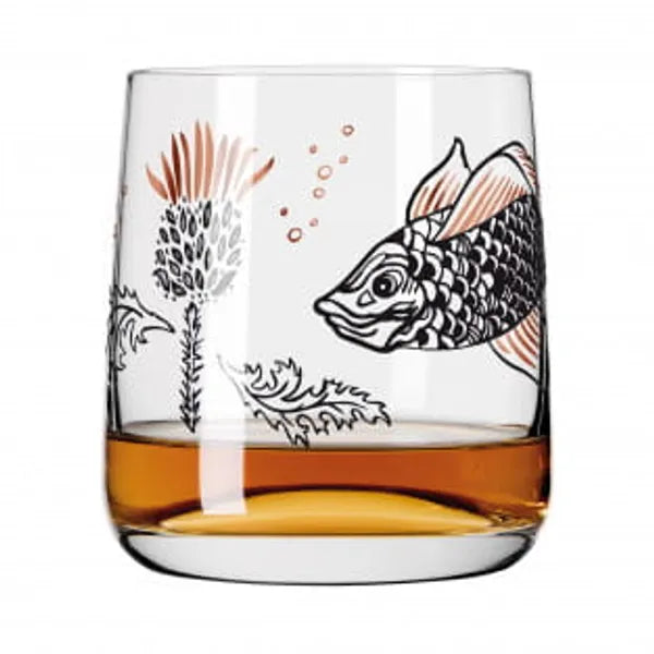 VERRE À WHISKY "POISSON"