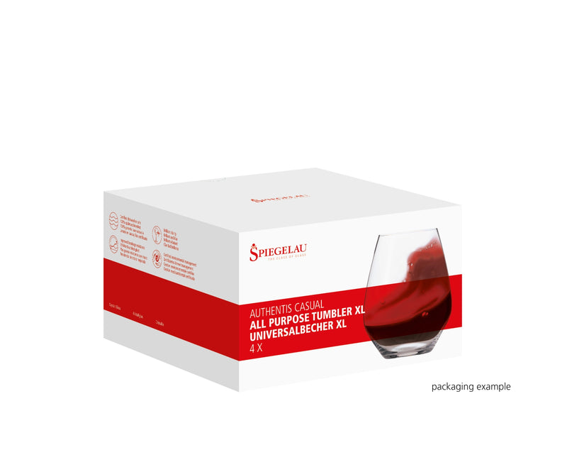 SPIEGELAU - BOÎTE DE 4 VERRES À VIN SANS PIED UNIVERSEL AUTHENTIS