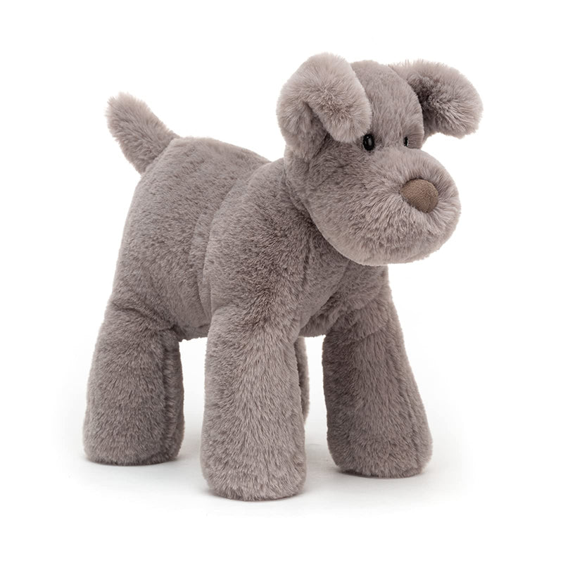 ORIGINALE PELUCHE CHIEN GRIS "HUGGADY"