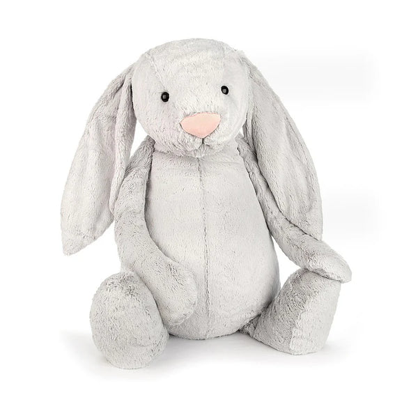 EXTRA-LARGE PELUCHE LAPIN GRIS "BASHFUL"