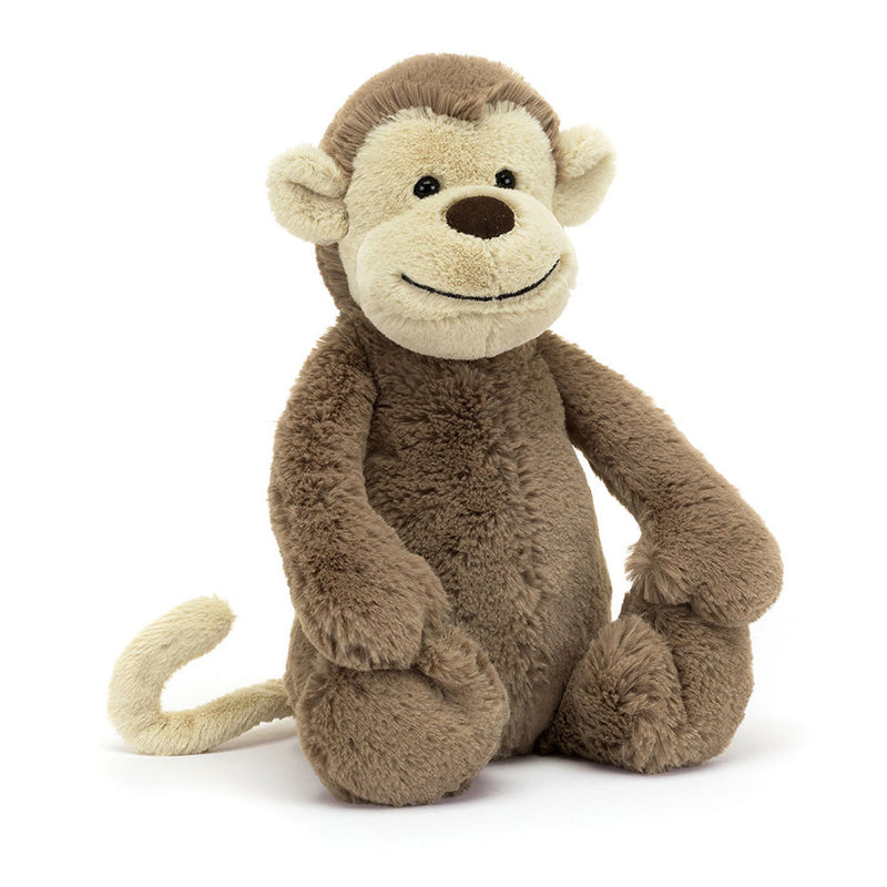 PELUCHE SINGE BRUN "BASHFUL"