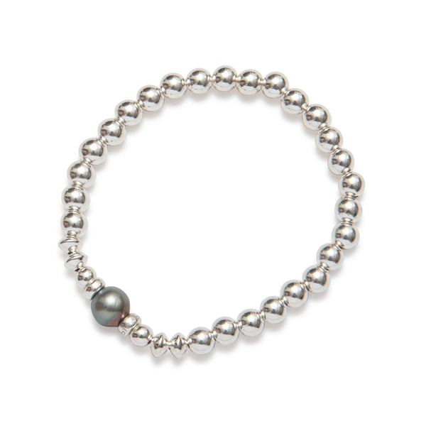 BRACELET AVEC PERLE DE TAHITI - ARGENT