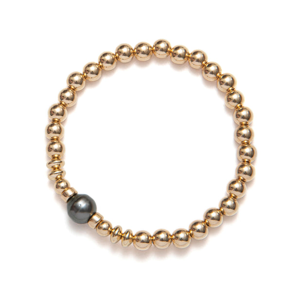 BRACELET AVEC PERLE DE TAHITI - OR