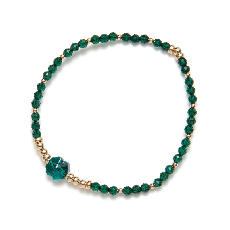 BEBLUE - BRACELET BE FESTIVE EN ÉMERAUDE & OR
