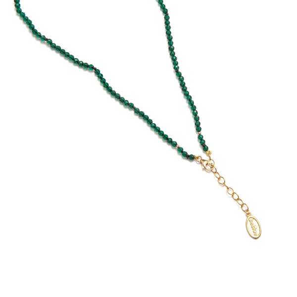 BEBLUE - COLLIER BE VIBRANT EN ÉMERAUDE & OR