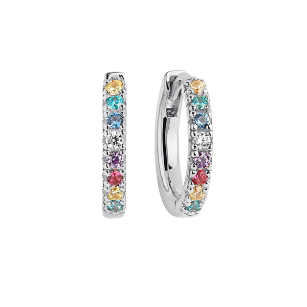 SIF JAKOBS - BOUCLES D'OREILLES ELLERA MEDIO ARGENT & COLORÉ