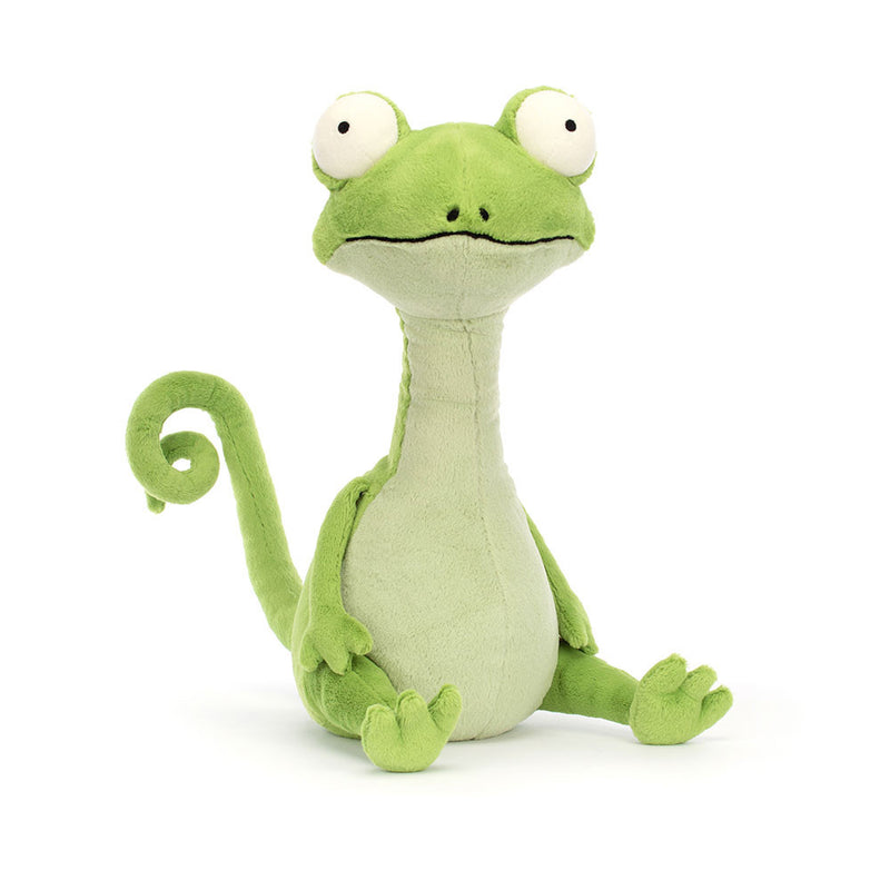 GRANDE PELUCHE CAMÉLÉON VERT "CARACTACUS"