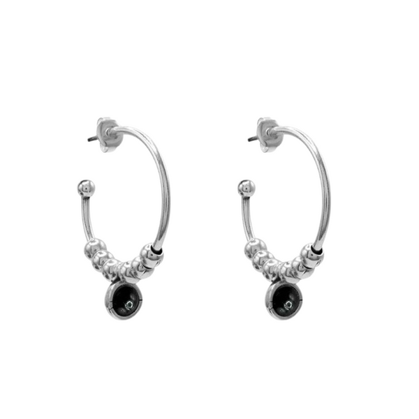 Ciclón- Boucles d'oreilles Esencia argent