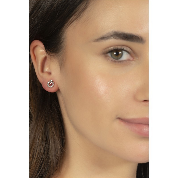 Ciclón- Boucles d'oreilles Mini Flecha naranja argent