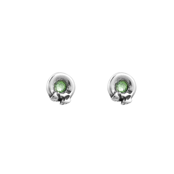 Ciclón- Boucles d'oreilles Mini Flecha verde argent