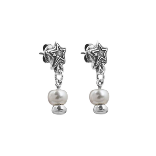 Ciclón- Boucles d'oreilles Flellave argent