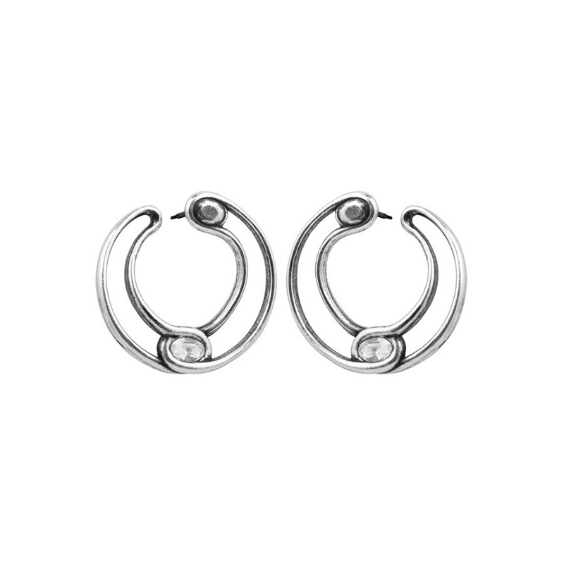 Ciclón- Boucles d'oreilles Fusión argent