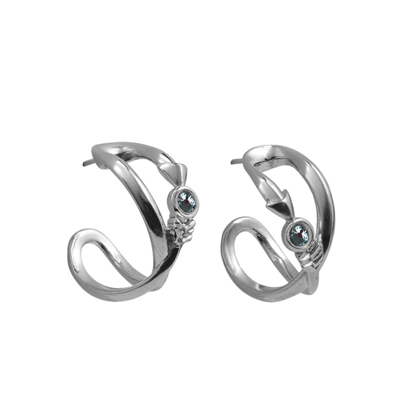 Ciclón- Boucles d'oreilles Infinito argent