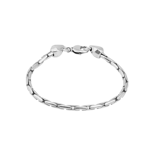 Ciclón- Bracelet Homme Snake argent