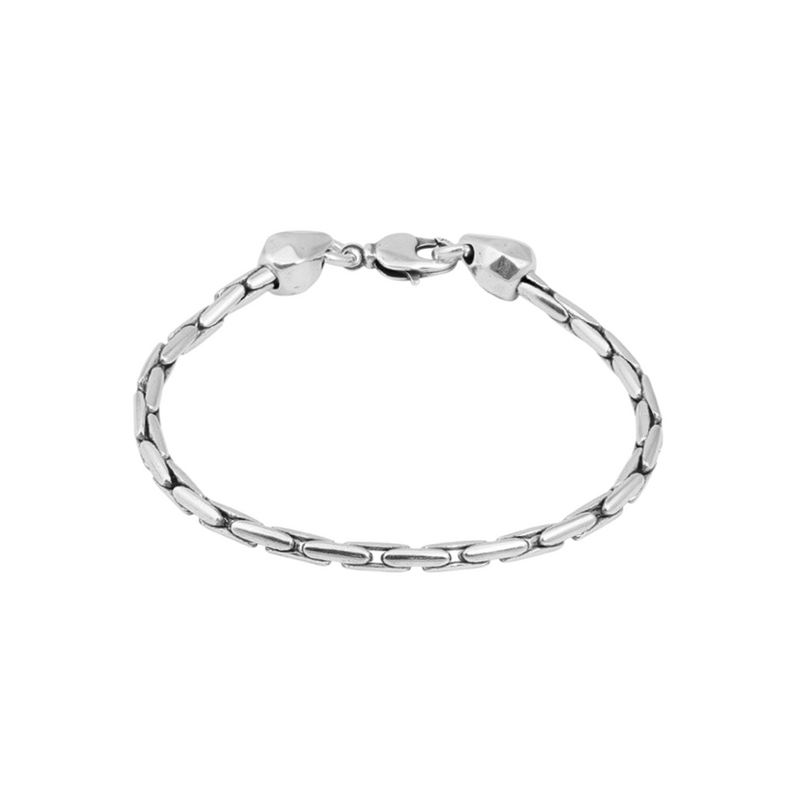 Ciclón- Bracelet Homme Snake argent
