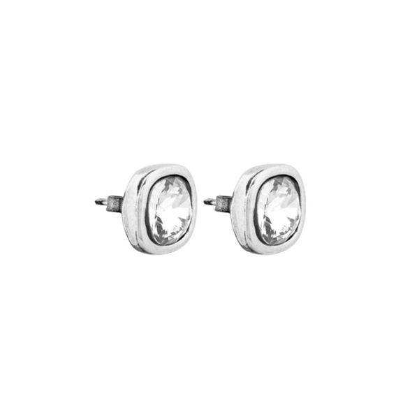 Ciclón- Boucles d'oreilles Solitario argent