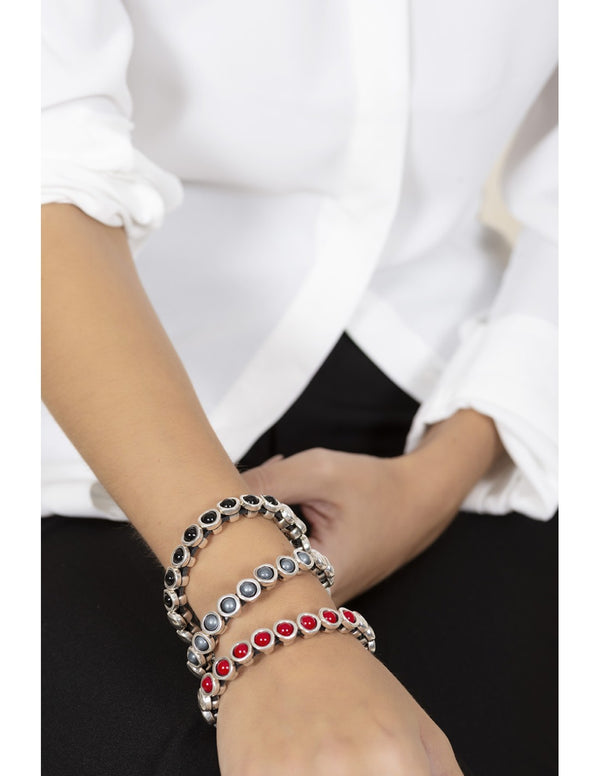 Ciclón- Bracelet Sutil argent