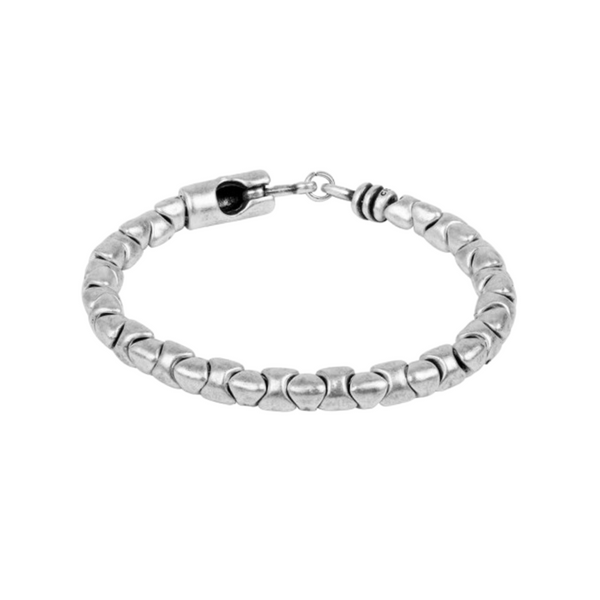 Ciclón- Bracelet Homme Taba argent