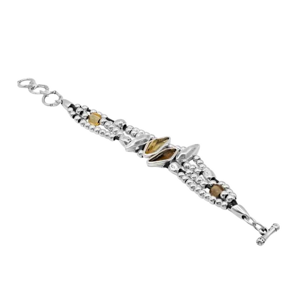 Ciclón- Bracelet Valle de Cristal marron argent