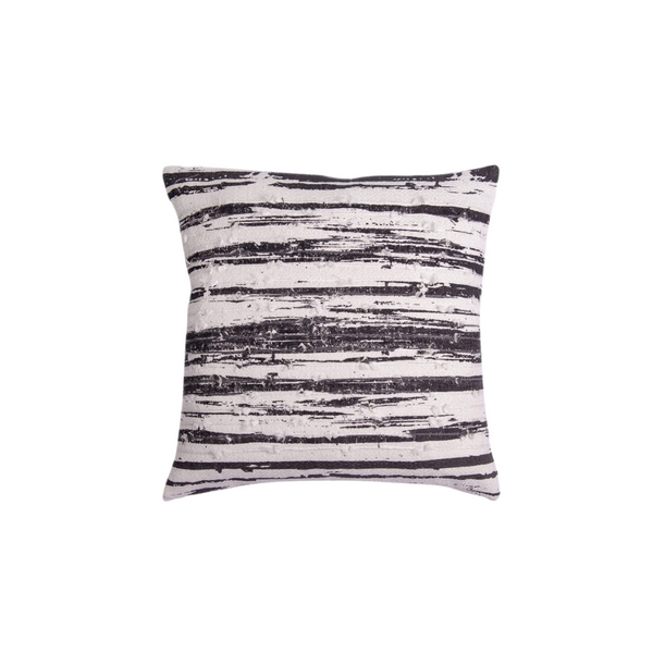 COUSSIN MOTIF INTÉRIEUR ARBRE AVEC LIGNES CHARCOAL