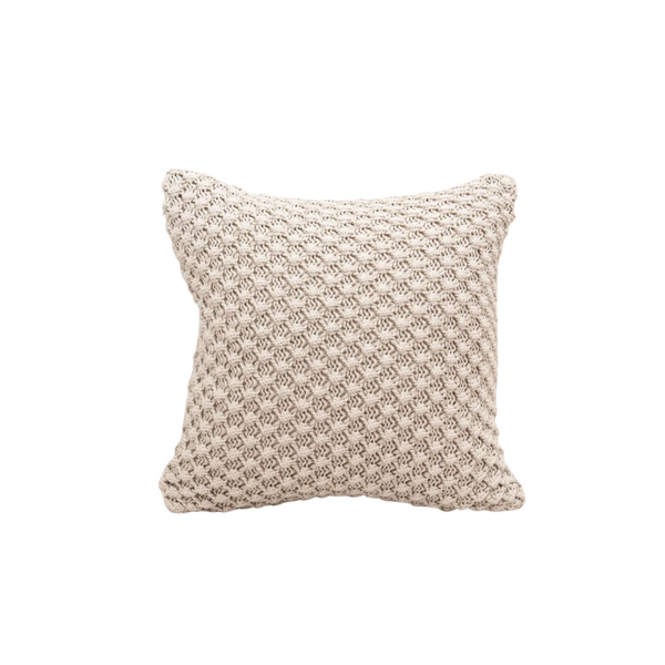 COUSSIN TRICOT EN COTON MOTIF ÉCAILLE