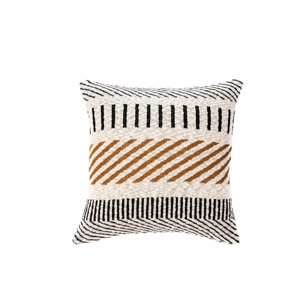 COUSSIN EN COTON AVEC MOTIF RAYURE VERTICAL
