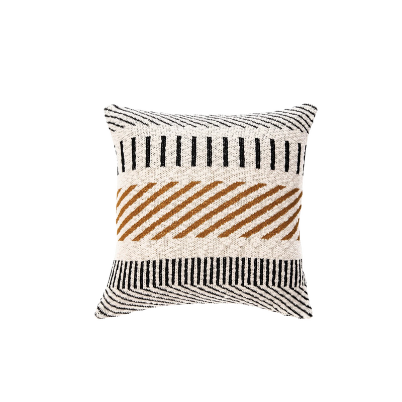 COUSSIN EN COTON AVEC MOTIF RAYURE VERTICAL