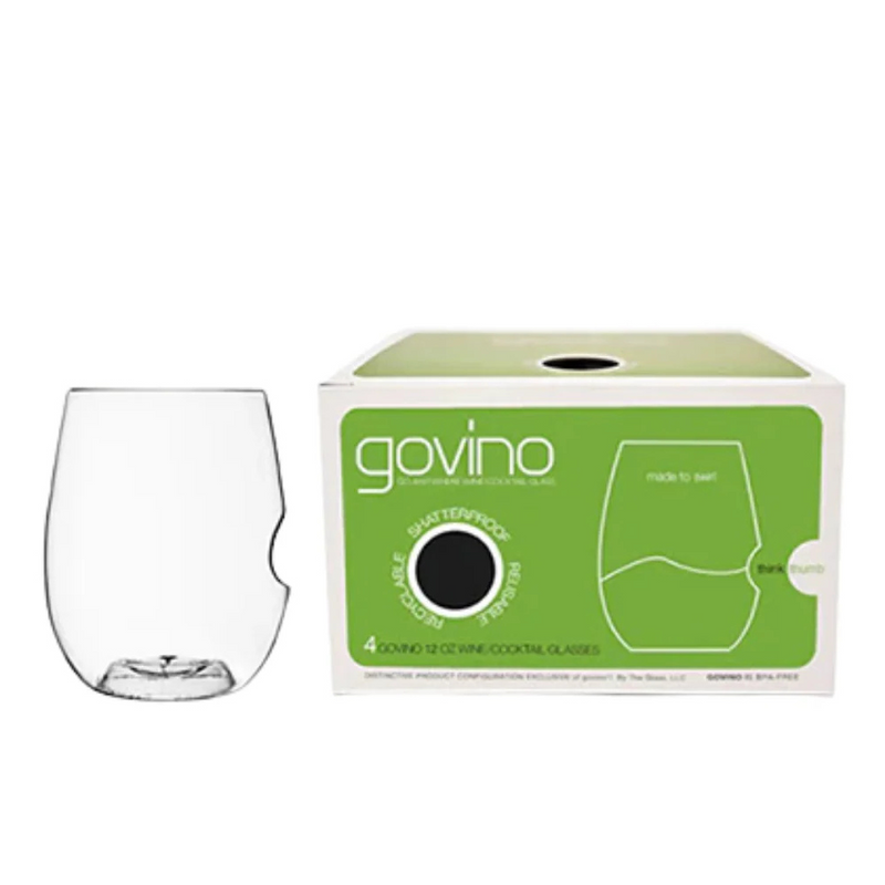 GOVINO - SET DE 4 VERRES À VIN BLANC EN POLYMÈRE