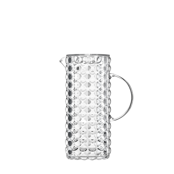 GUZZINI - CARAFE CYLINDRIQUE EN ACRYLIQUE TRANSPARENT AVEC COUVERCLE