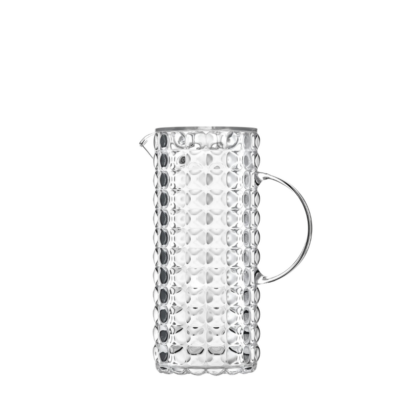 GUZZINI - CARAFE CYLINDRIQUE EN ACRYLIQUE TRANSPARENT AVEC COUVERCLE