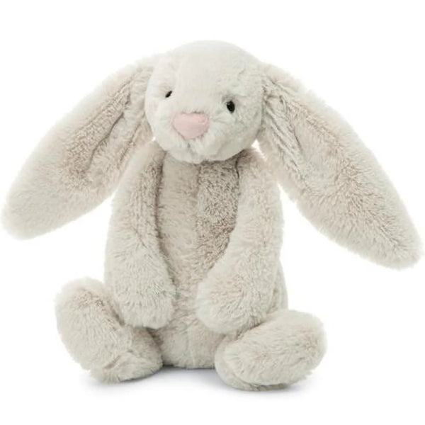 GRANDE PELUCHE LAPIN GRIS CRÈME "OATMEAL"