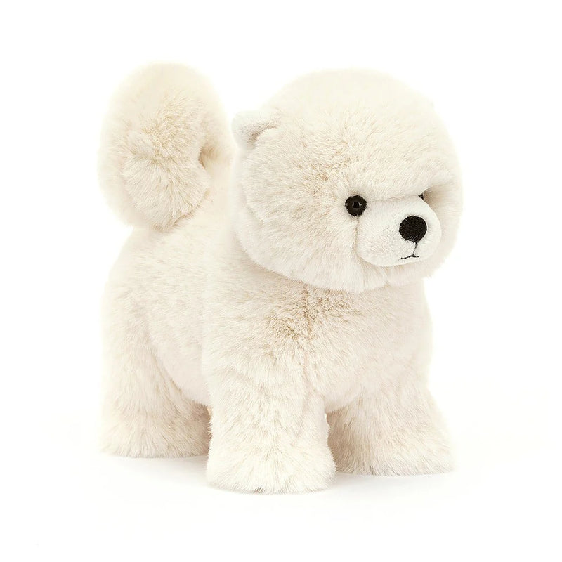 PELUCHE CHIEN POMÉRANIEN CRÈME "DAPHNÉ"