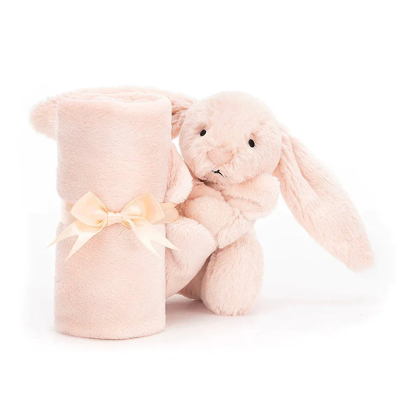 BÉBÉ PELUCHE LAPIN ROSE AVEC DOUDOU "BASHFUL SOOTHER"