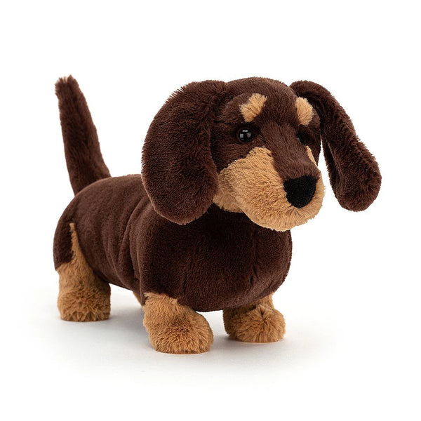 PELUCHE CHIEN SAUCISSE BRUN "OTTO"