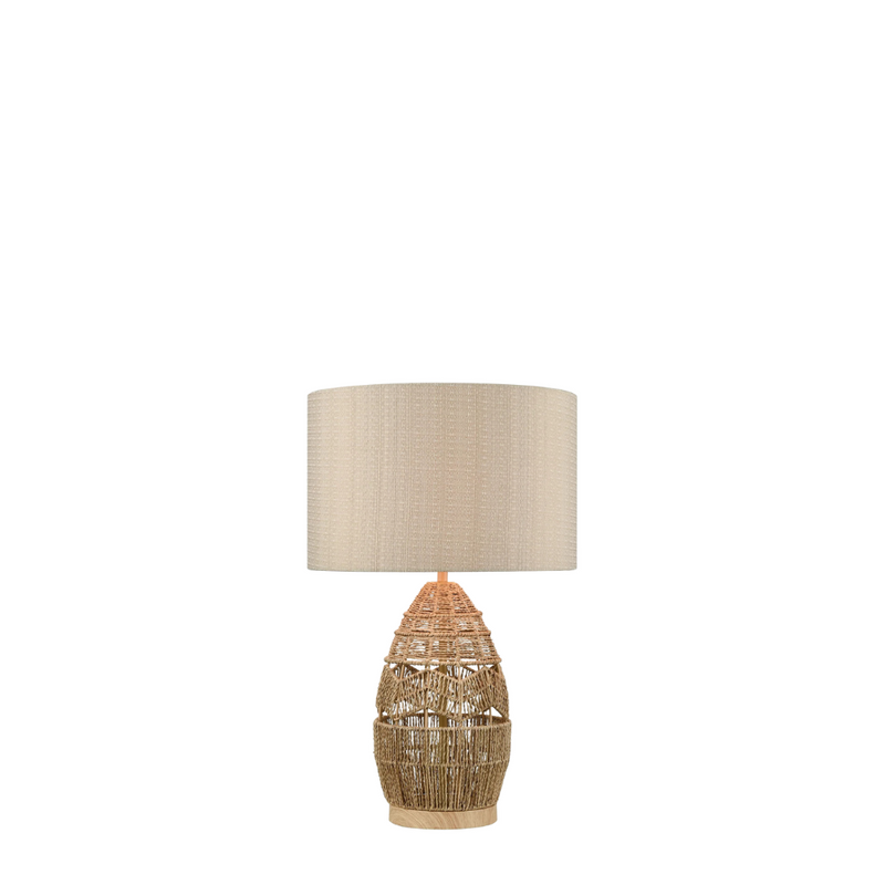 LAMPE DE TABLE AVEC DE LA CORDE NATURELLE