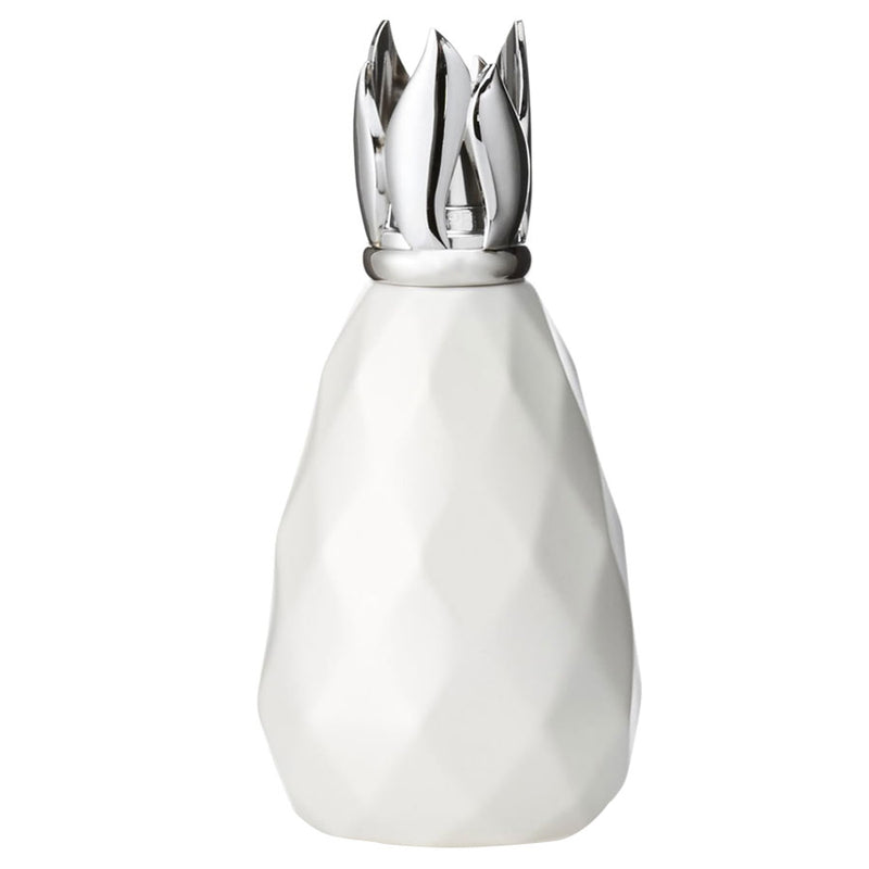 BOUTEILLE EN VERRE BLANCHE LAMPE BERGER "IRIDESCENT"