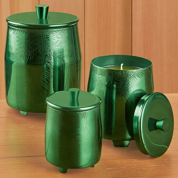 BOUGIE THYMES "FRASIER FIR" POT MÉTAL VERT