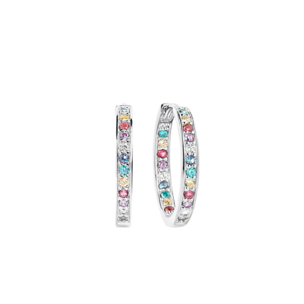 Sif Jakobs - Boucles d'oreilles Corte argent & coloré