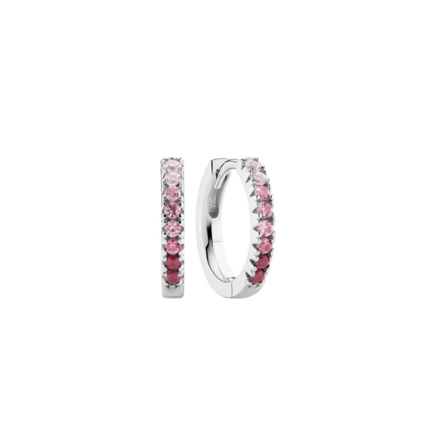 Sif Jakobs - Boucles d'oreilles Ellera Medio argent & rose