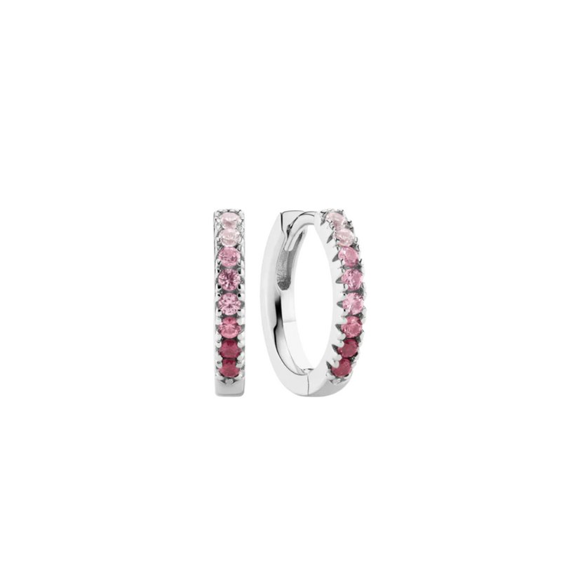 Sif Jakobs - Boucles d'oreilles Ellera Medio argent & rose