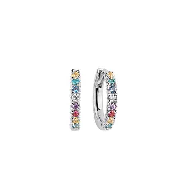 Sif Jakobs - Boucles d'oreilles Ellera Medio argent & coloré