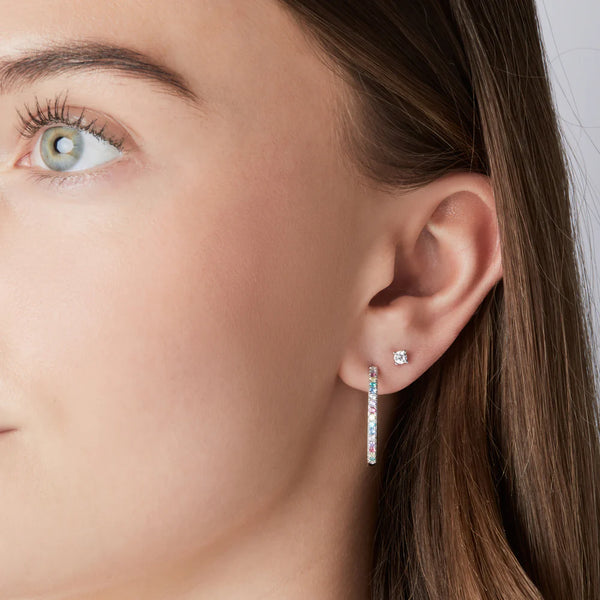 Sif Jakobs - Boucles d'oreilles Ellera Grande argent & coloré
