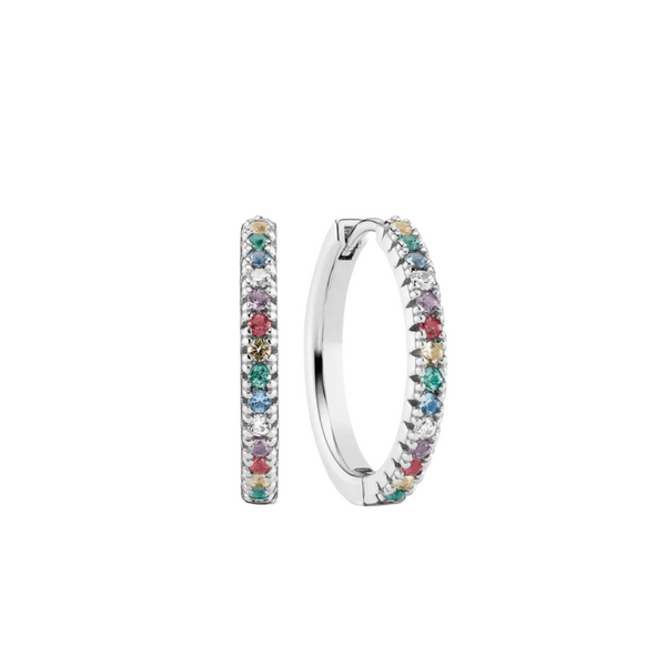 Sif Jakobs - Boucles d'oreilles Ellera Grande argent & coloré