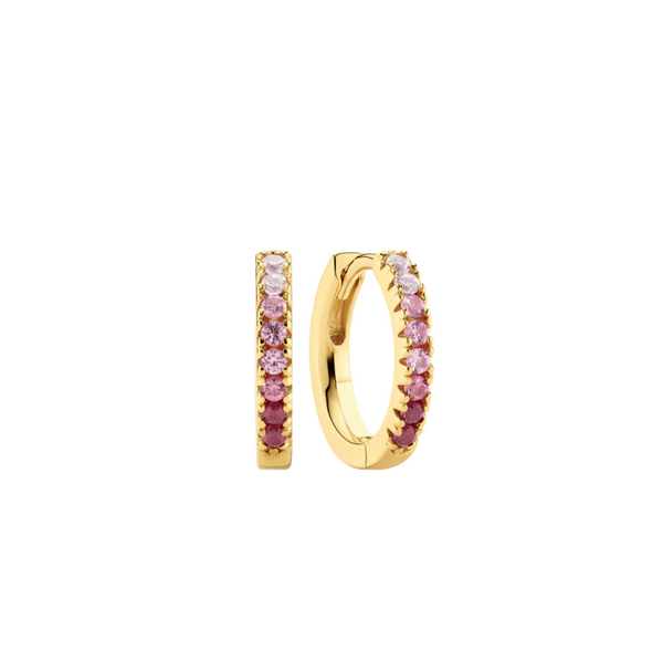 Sif Jakobs - Boucles d'oreilles Ellera Medio or & rose
