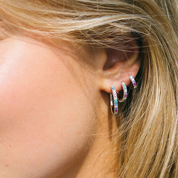 Sif Jakobs - Boucles d'oreilles Ellera Piccolo argent & coloré