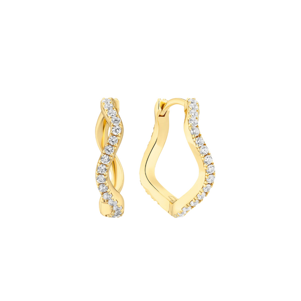 Sif Jakobs - Boucles d'oreilles Ellera Waves Grande or