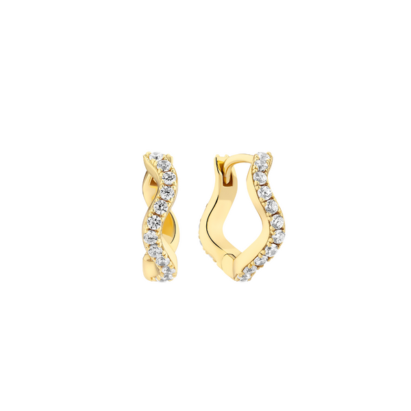 Sif Jakobs - Boucles d'oreilles Ellera Waves Medio or