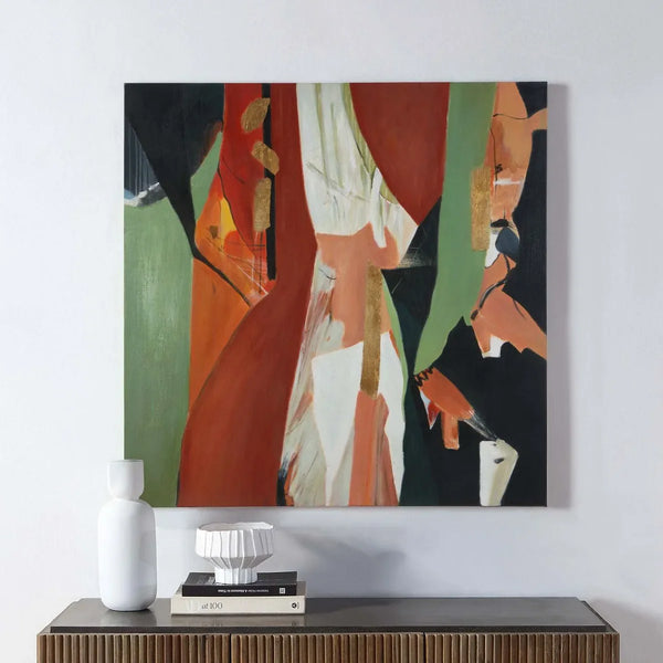 SABIK - TOILE MOTIF ABSTRAIT VERTICAL