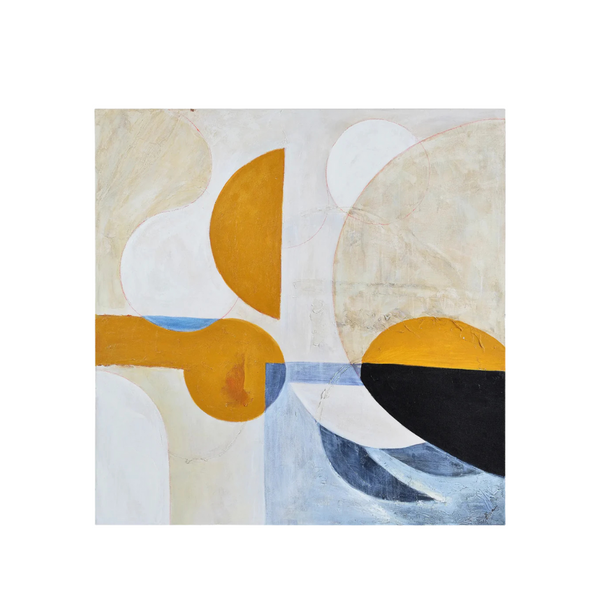 KRUJA - TOILE ABSTRAITE DEMI CERCLES